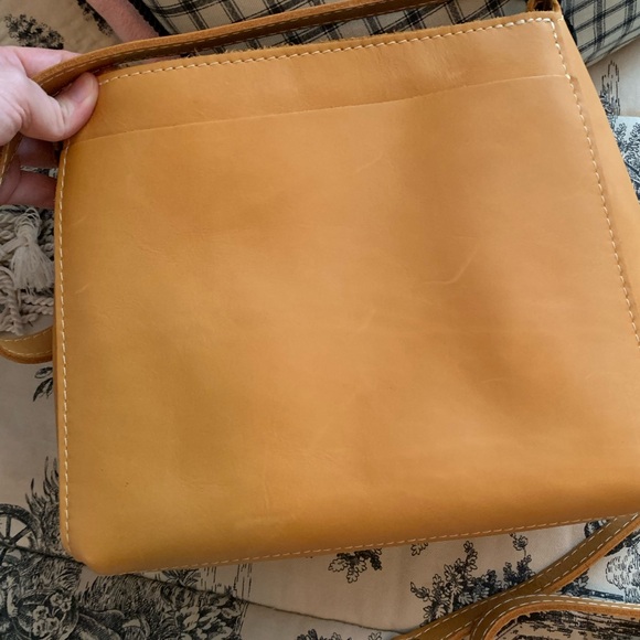 Portland Leather Goods Triangle Shoulder Bag | Sunflower - Picture 5 of 12